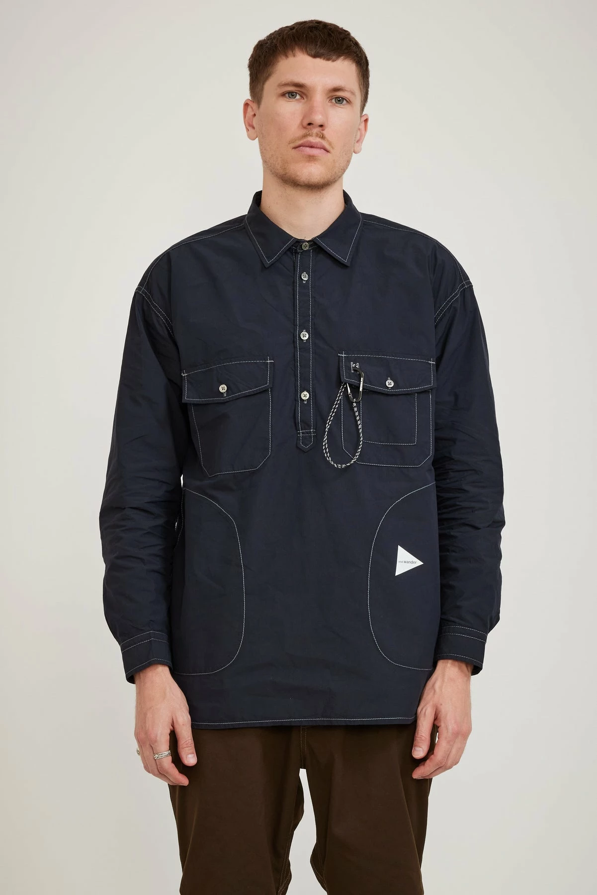 Cordura Typewriter LS Over Shirt Dark Navy