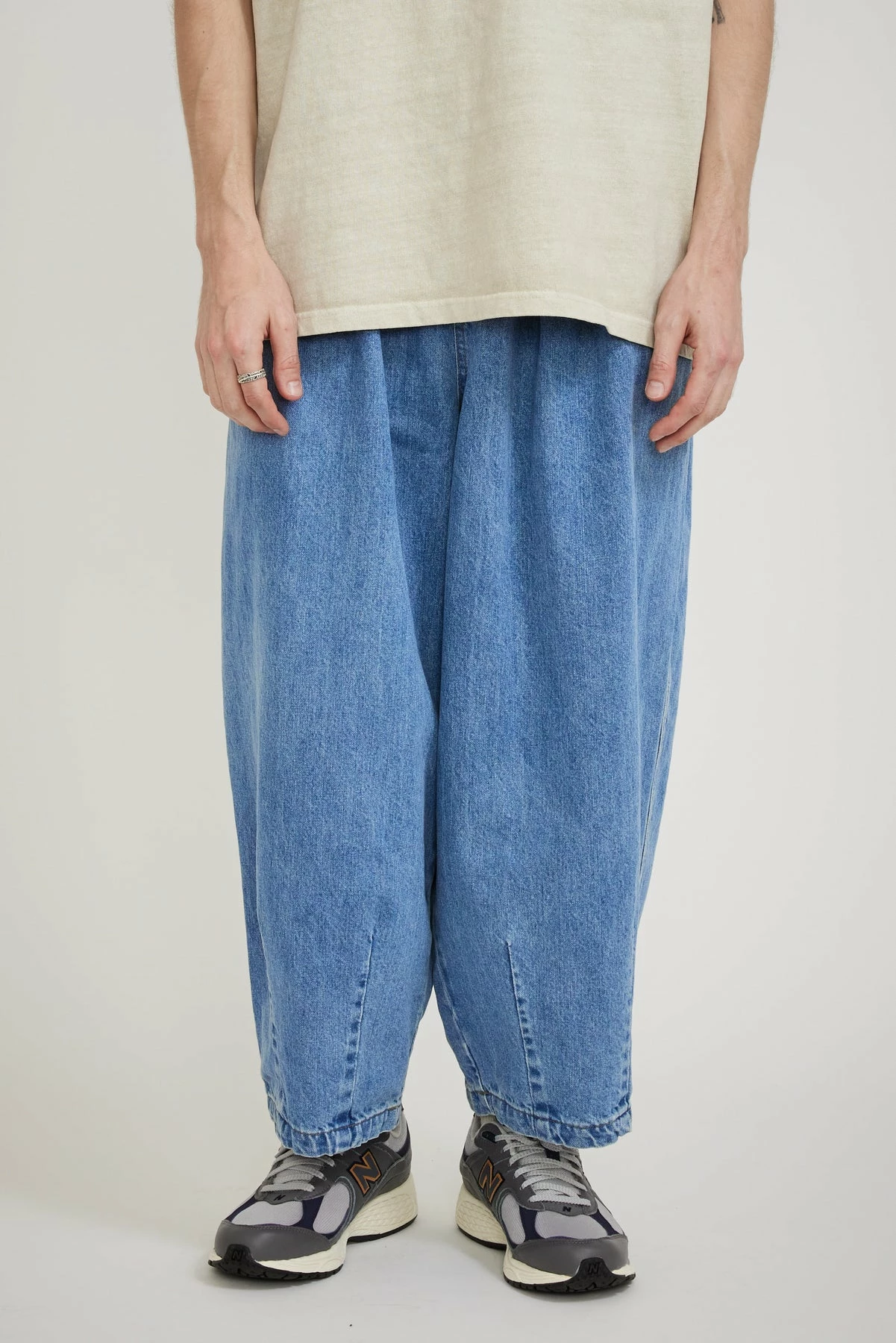 Stone Vintage Denim Balloon Pants