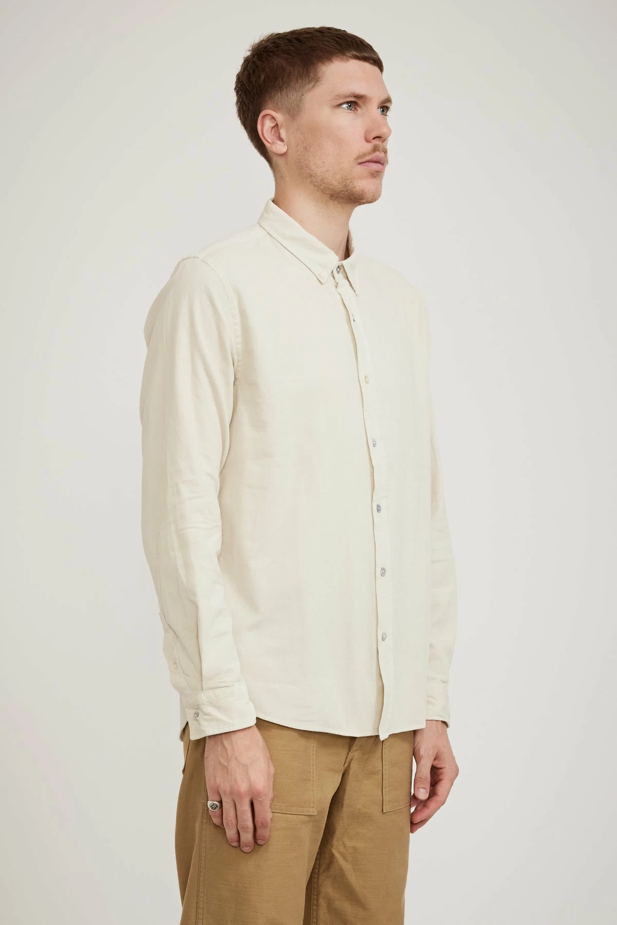 Cord Shirt Limestone - Image 3