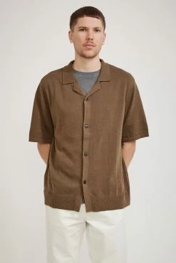 Kisho Knit Campo Shirt Dune
