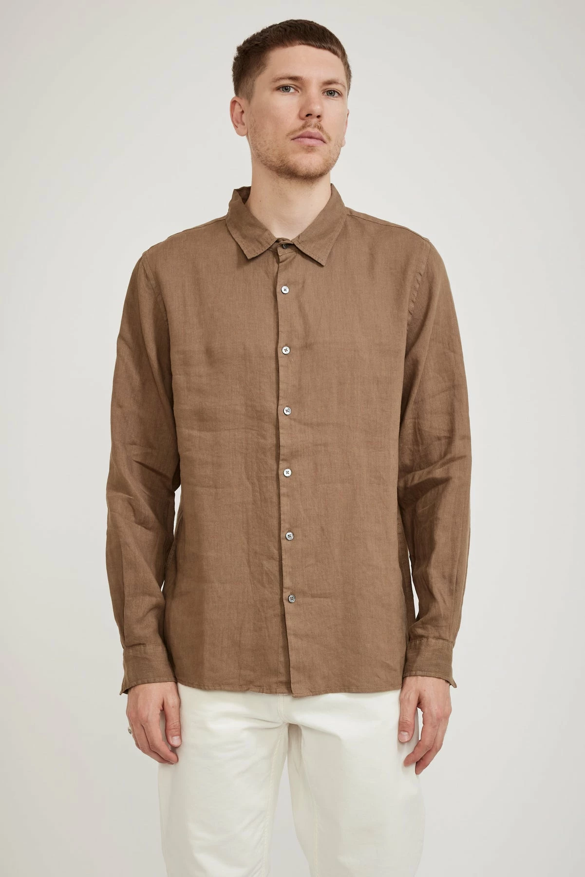 Casual Long Sleeve Shirt Dune