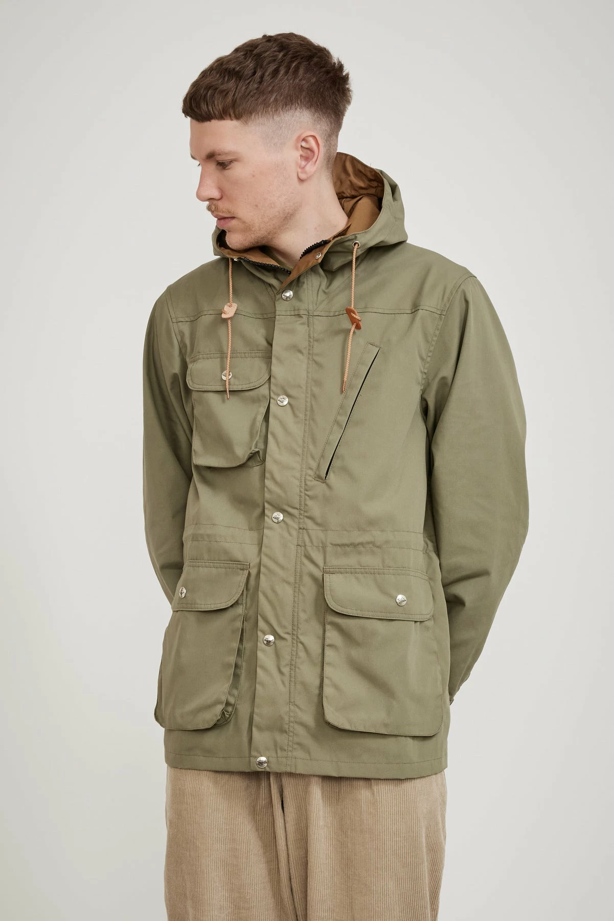 Travel Shell Parka O.D. Green X Khaki