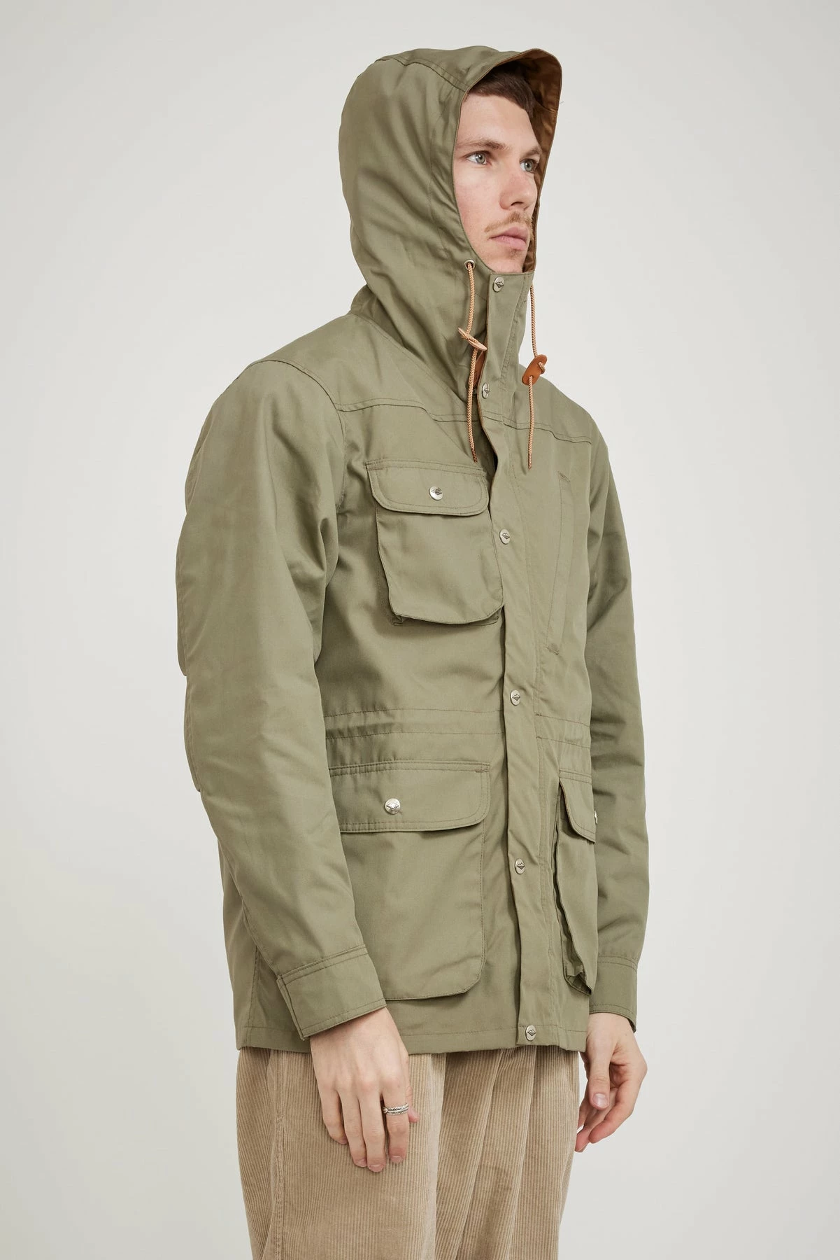 Travel Shell Parka O.D. Green X Khaki - Image 6