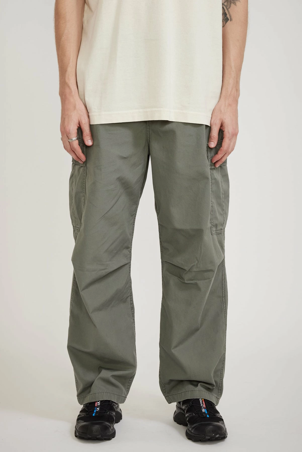 Cole Cargo Pant Thyme Stone Wash