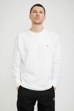 L/S Chase Tee White / Gold