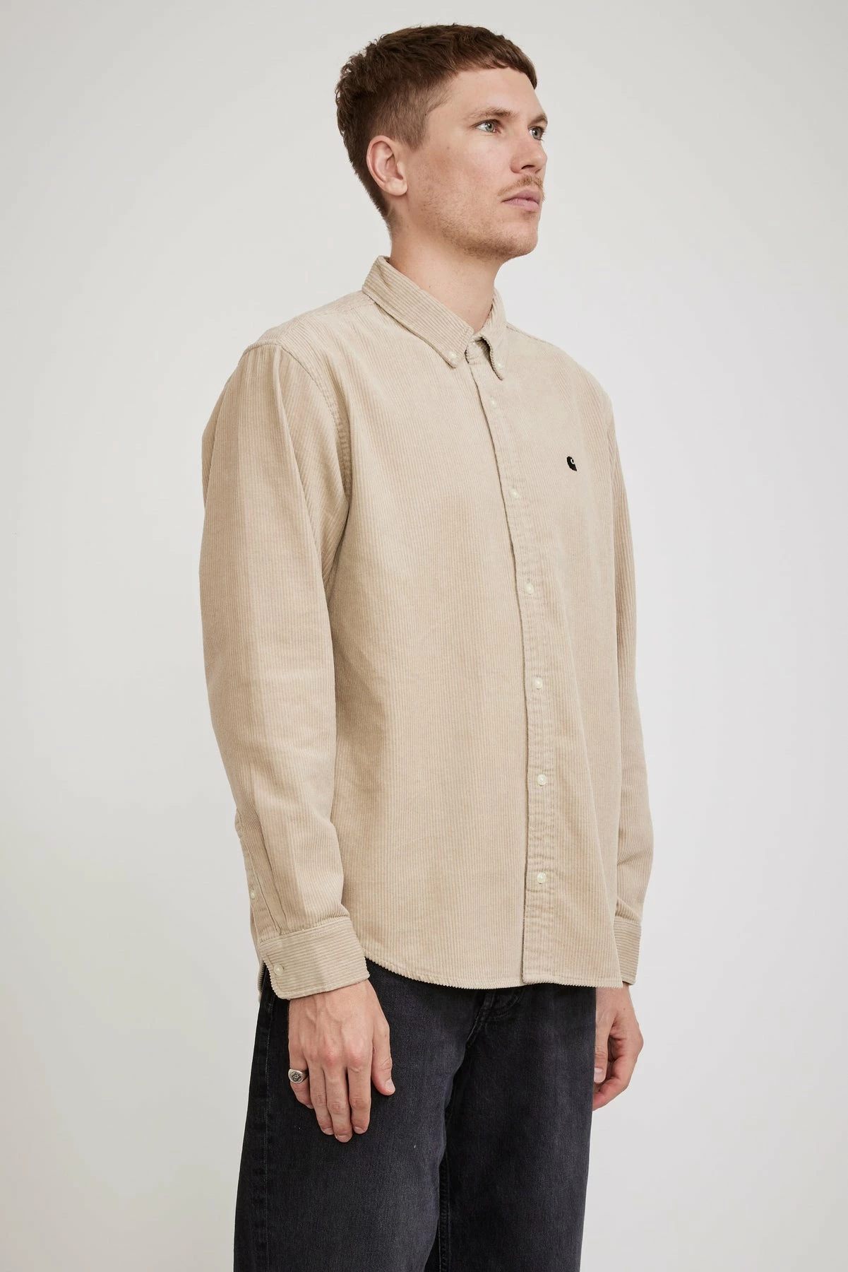 L/S Madison Cord Shirt Wall / Black - Image 3