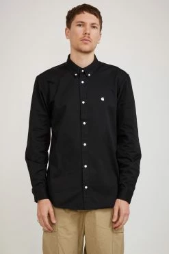 L/S Madison Shirt Black / White