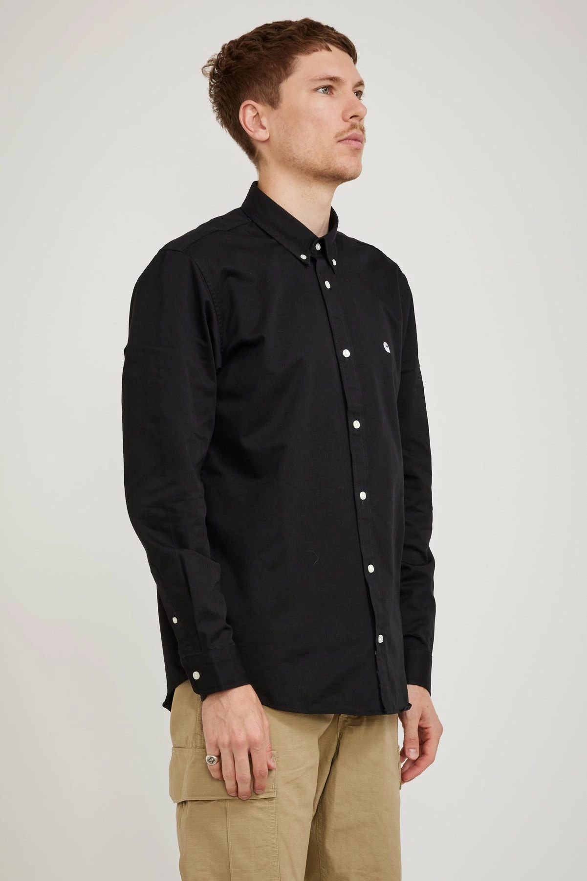 L/S Madison Shirt Black / White - Image 3