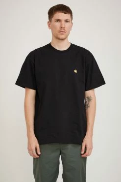 S/S Chase Tee Black / Gold