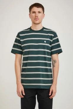 S/S Glover T-Shirt Glover Stripe Juniper