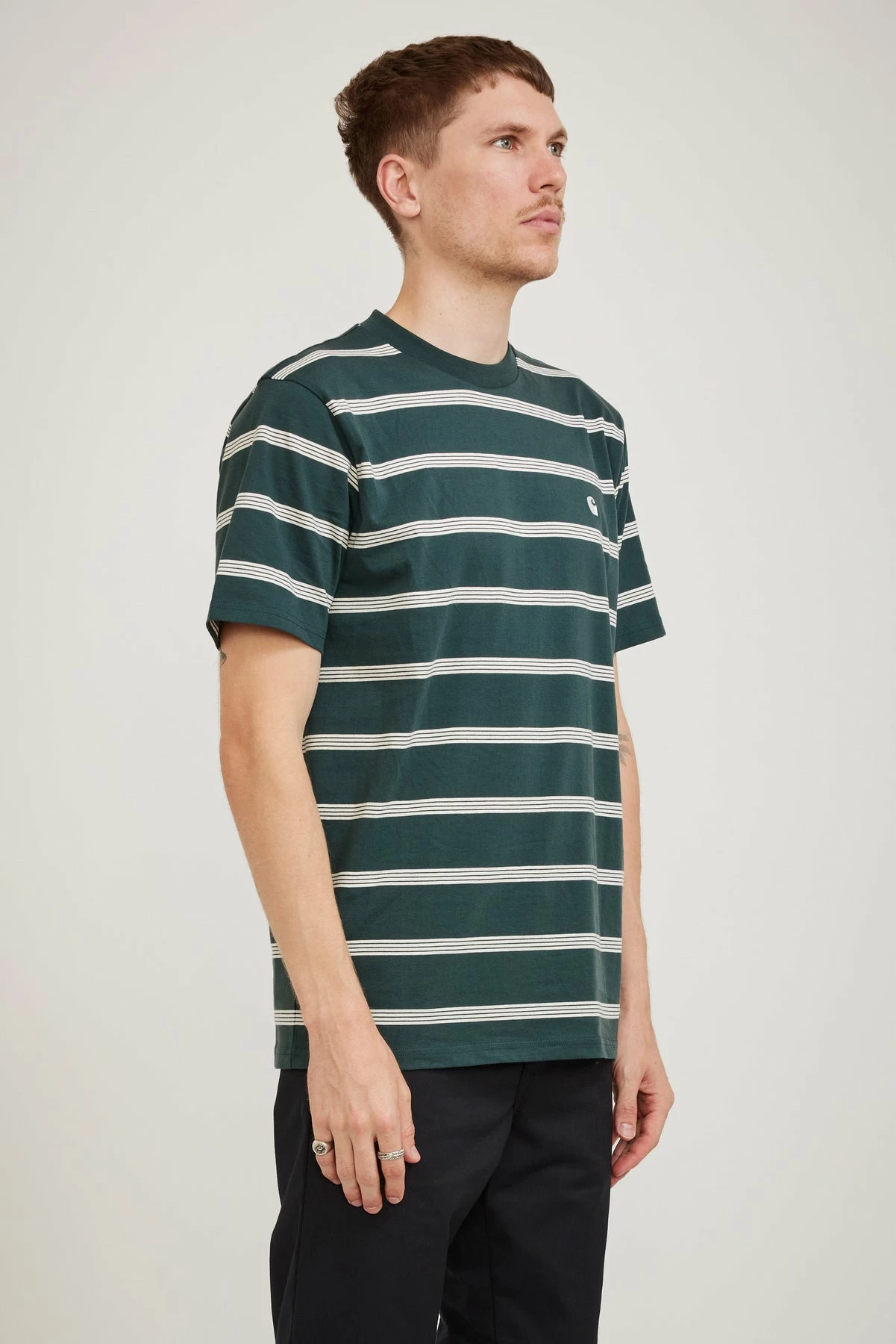 S/S Glover T-Shirt Glover Stripe Juniper - Image 3