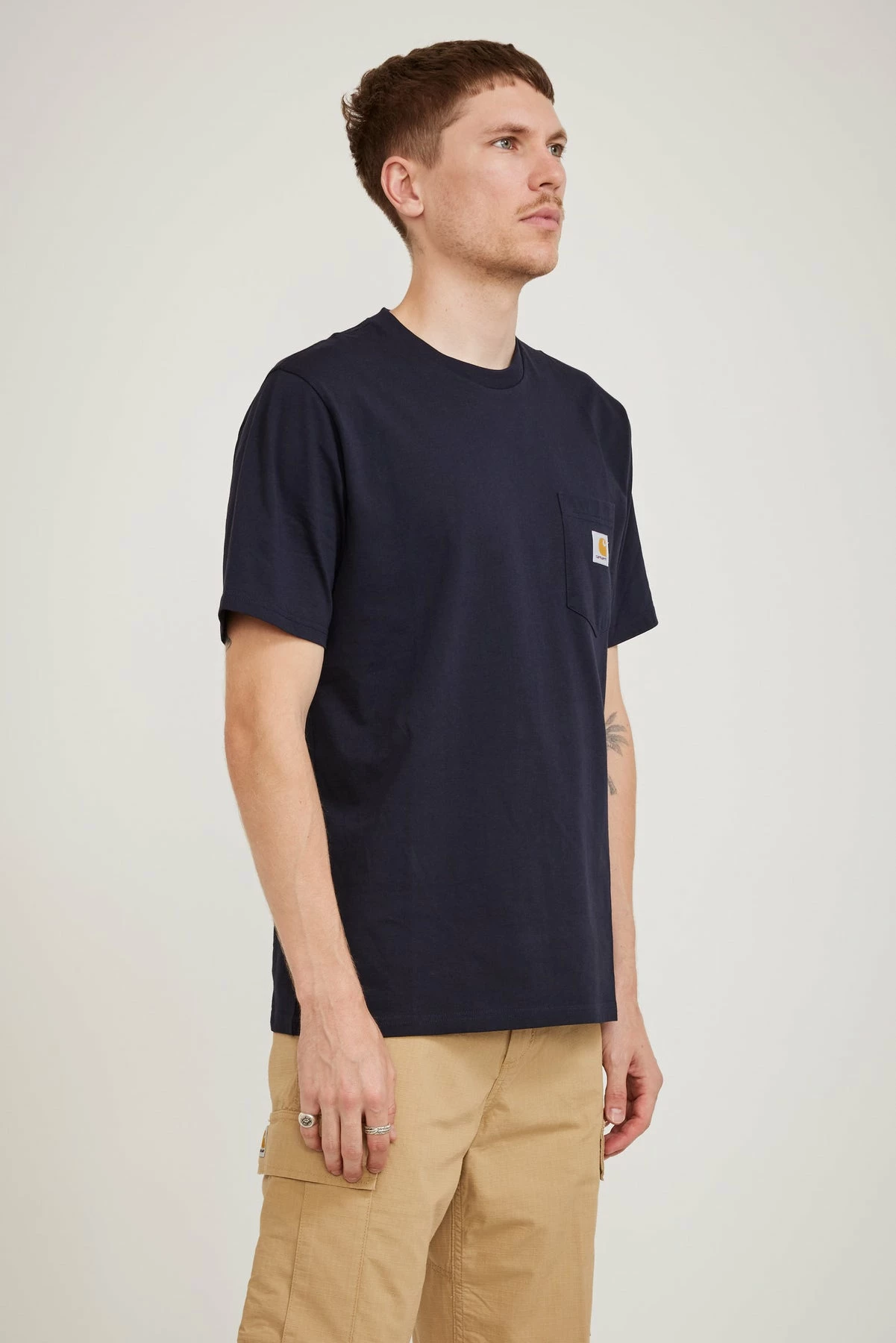 S/S Pocket T-Shirt Dark Navy - Image 3