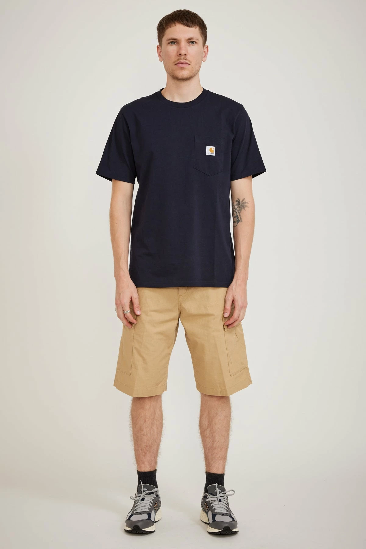 S/S Pocket T-Shirt Dark Navy - Image 2