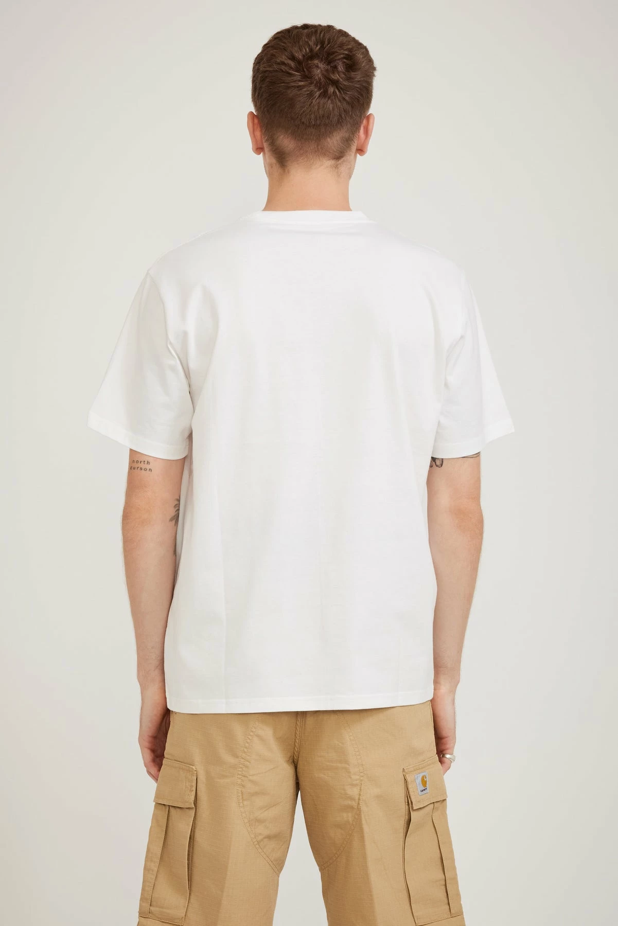 S/S Pocket T-Shirt White - Image 4
