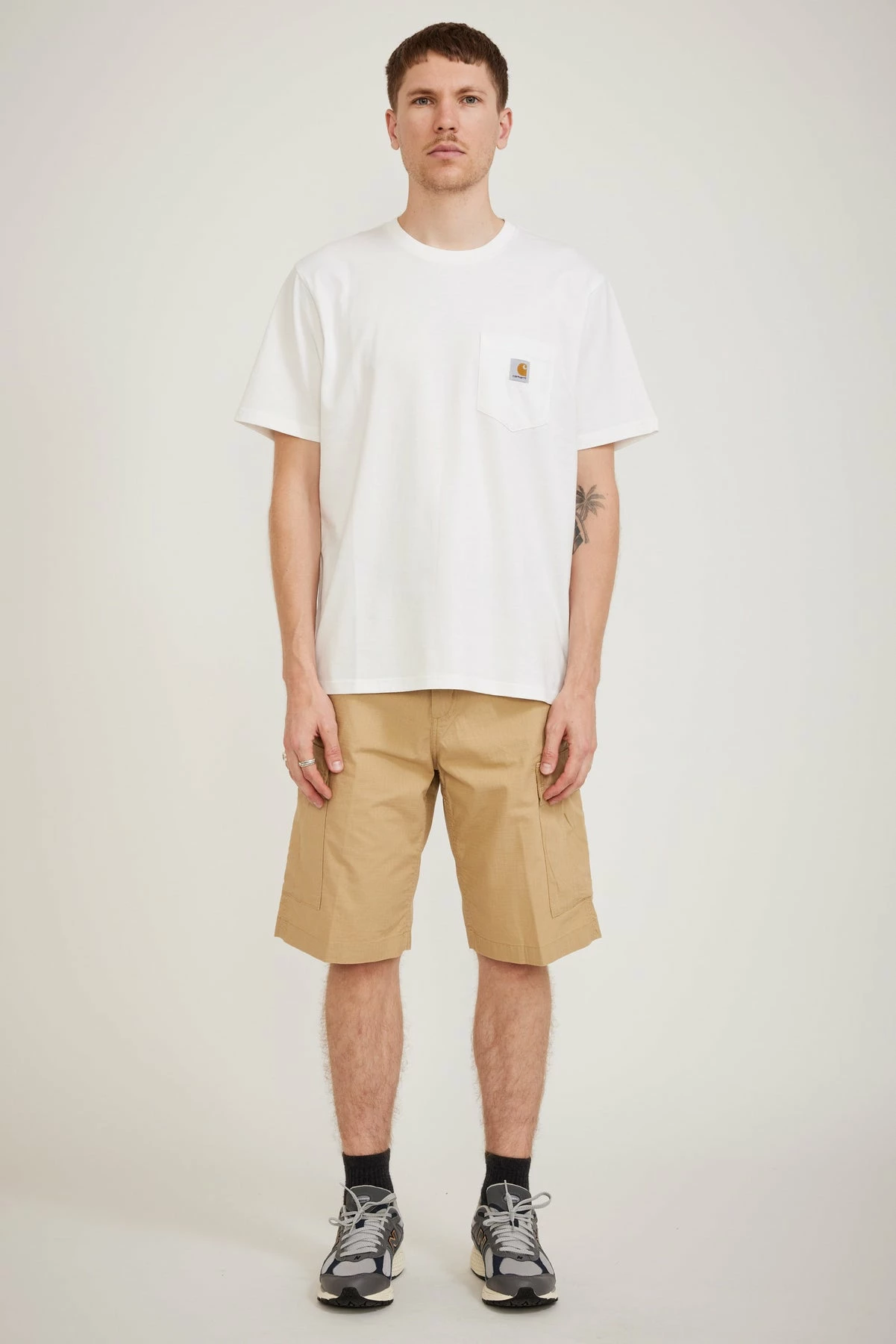 S/S Pocket T-Shirt White - Image 2