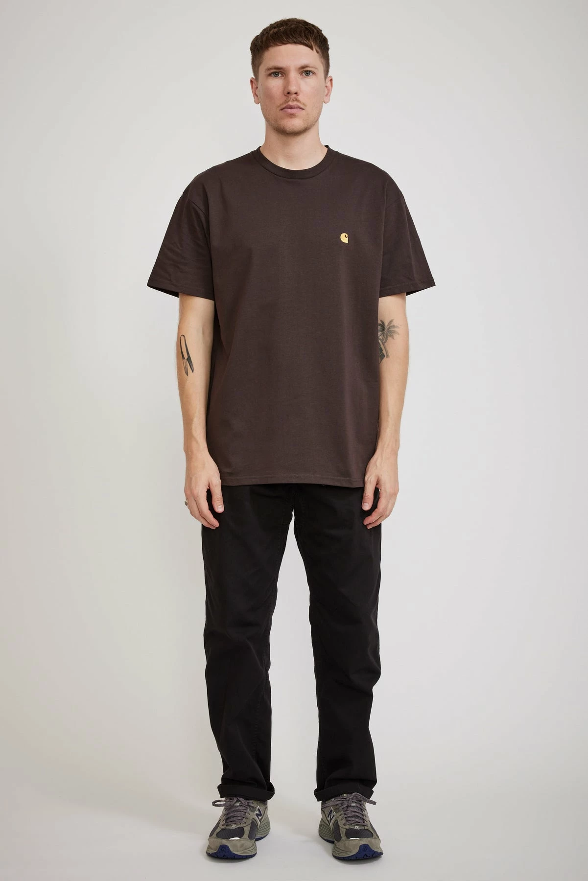S/S Chase Tee Dark Umber / Gold - Image 2
