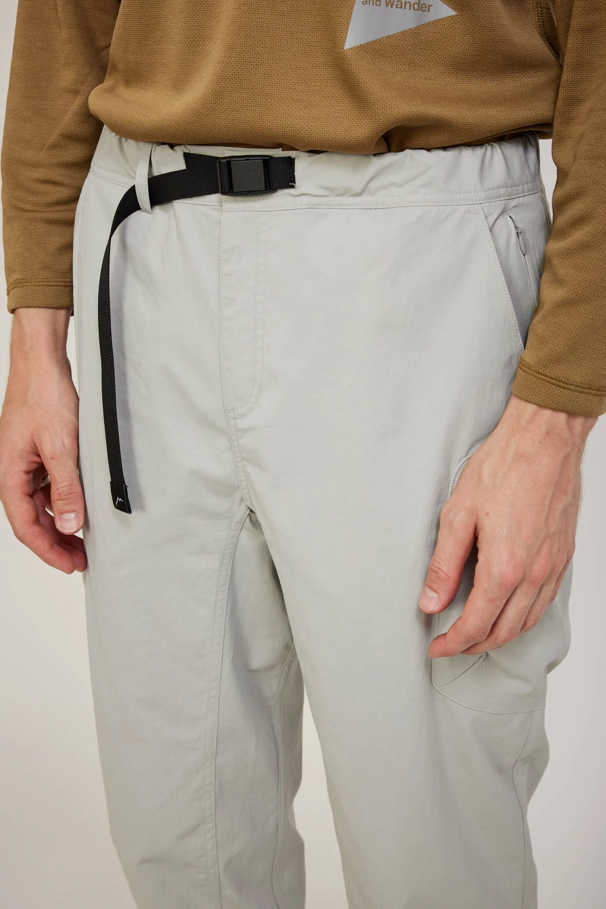 Stretch Cargo Pants Cream - Image 5