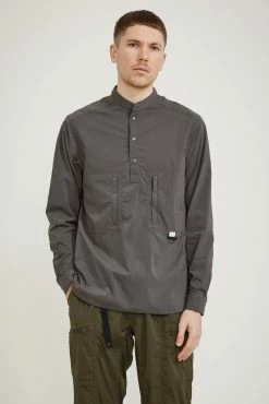 Stretch Nylon Pullover Shirt Grey