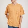 Pigment Dye Pocket T-Shirt Orange