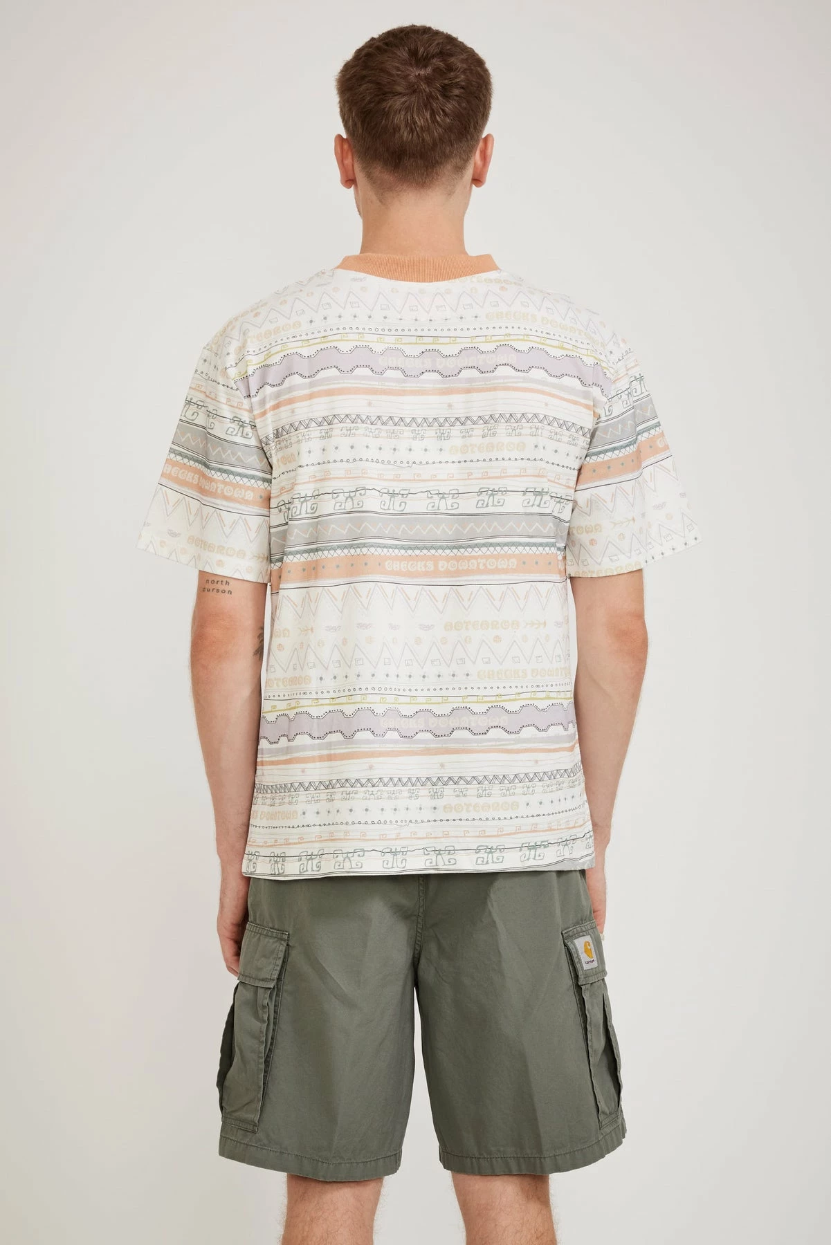 Wave Stripe T-Shirt Cream/Multi - Image 4