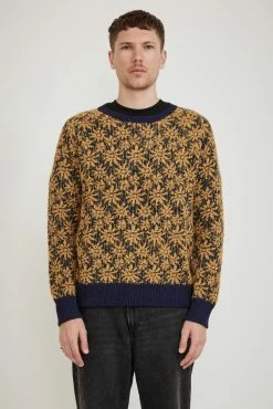Floral Alpaca Crewneck Yellow