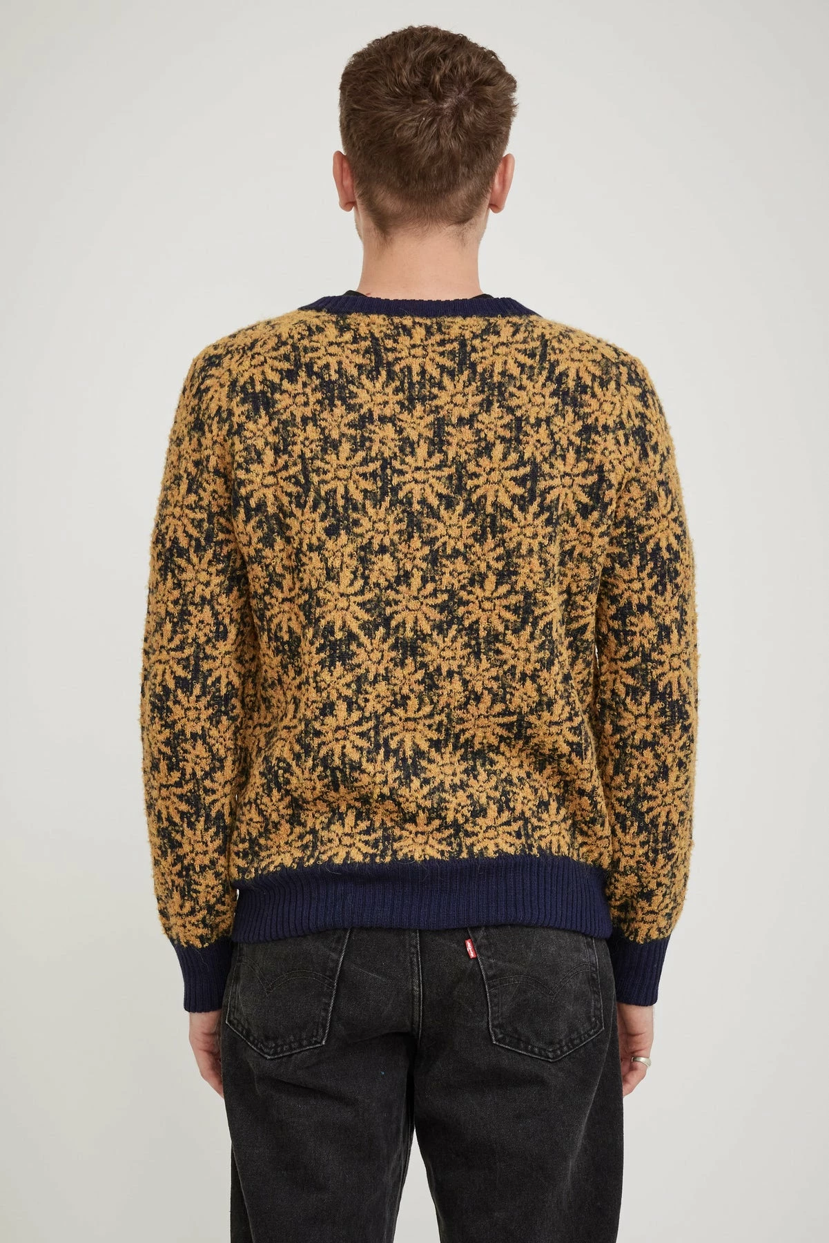 Floral Alpaca Crewneck Yellow - Image 4