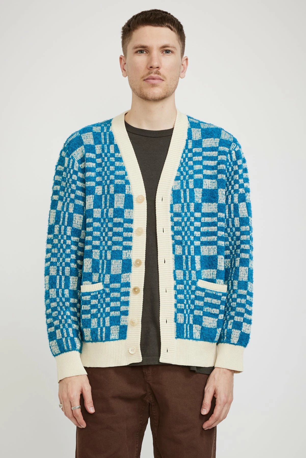 Optic Alpaca Cardigan Azure