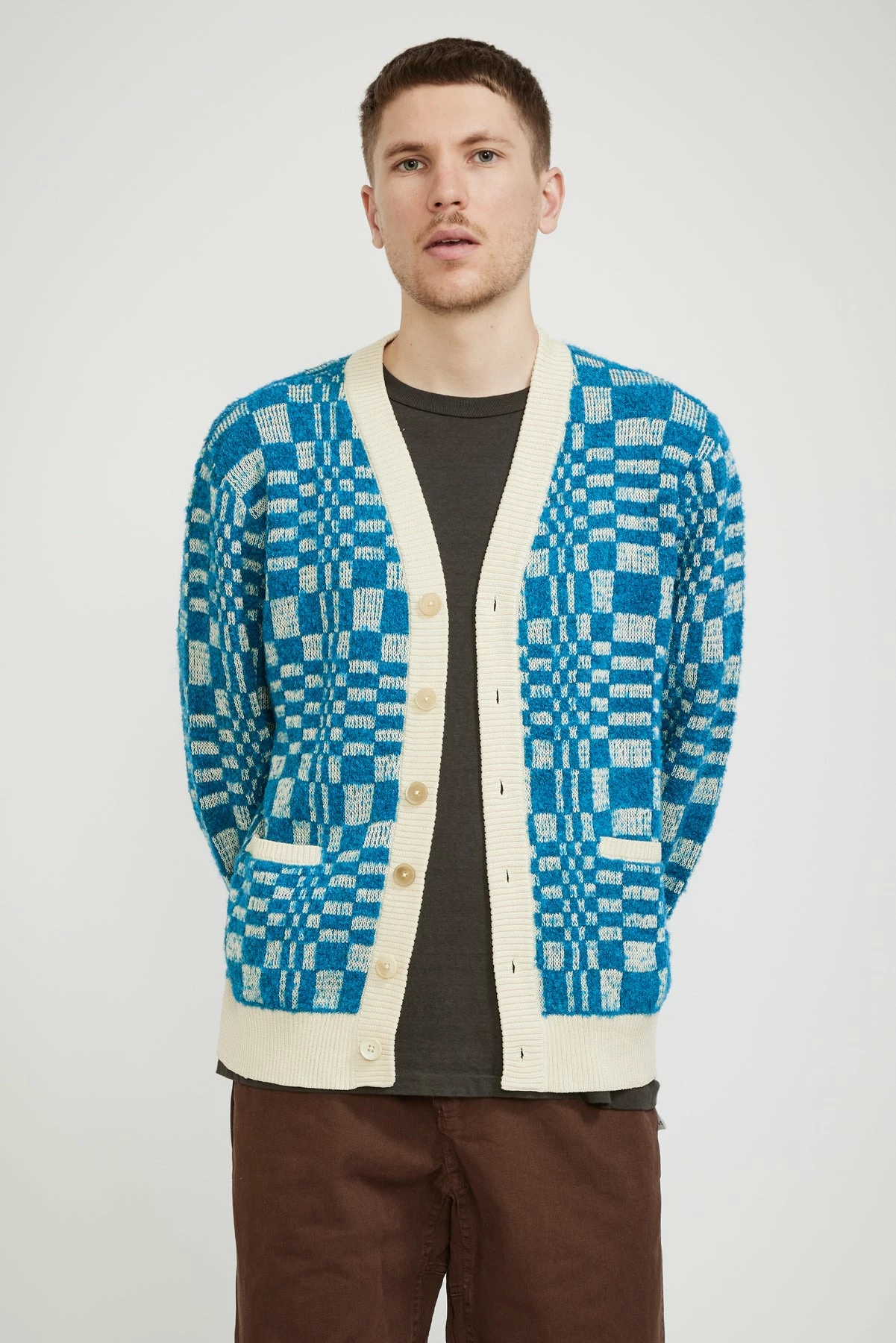 Optic Alpaca Cardigan Azure - Image 3