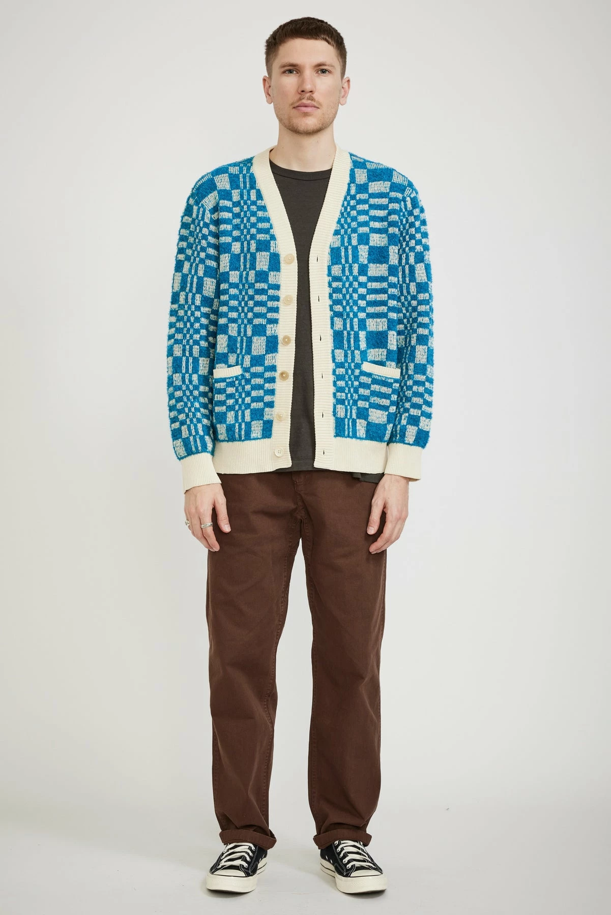 Optic Alpaca Cardigan Azure - Image 5