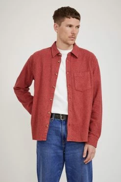 Recycled Flannel Shirt Red
