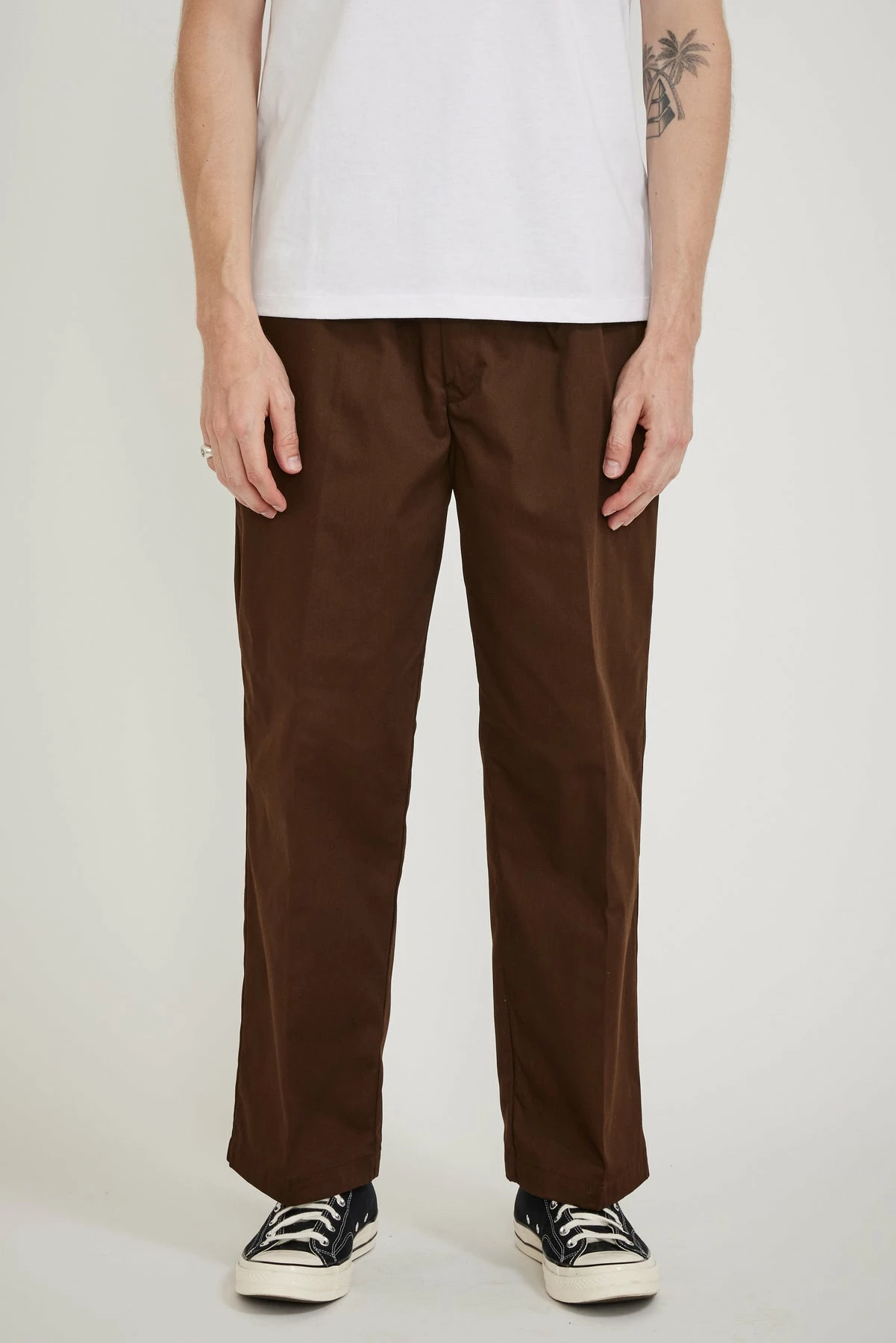 Mens Easy Pants Brown