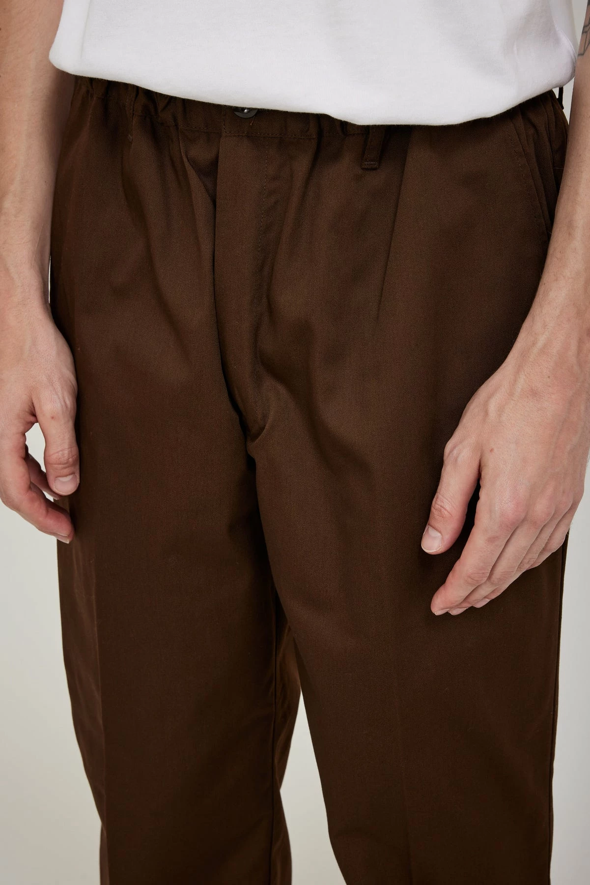 Mens Easy Pants Brown - Image 5