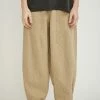Linen Balloon String Pants Beige