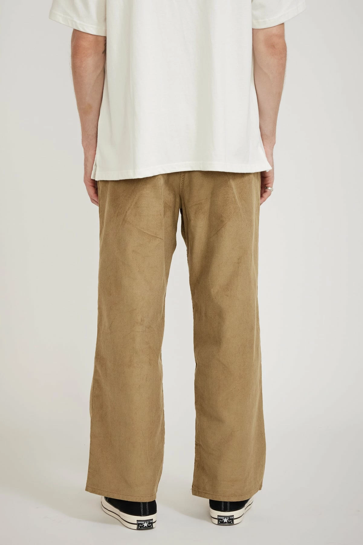 Corduroy Comfort Two Tuck Pants Beige - Image 4