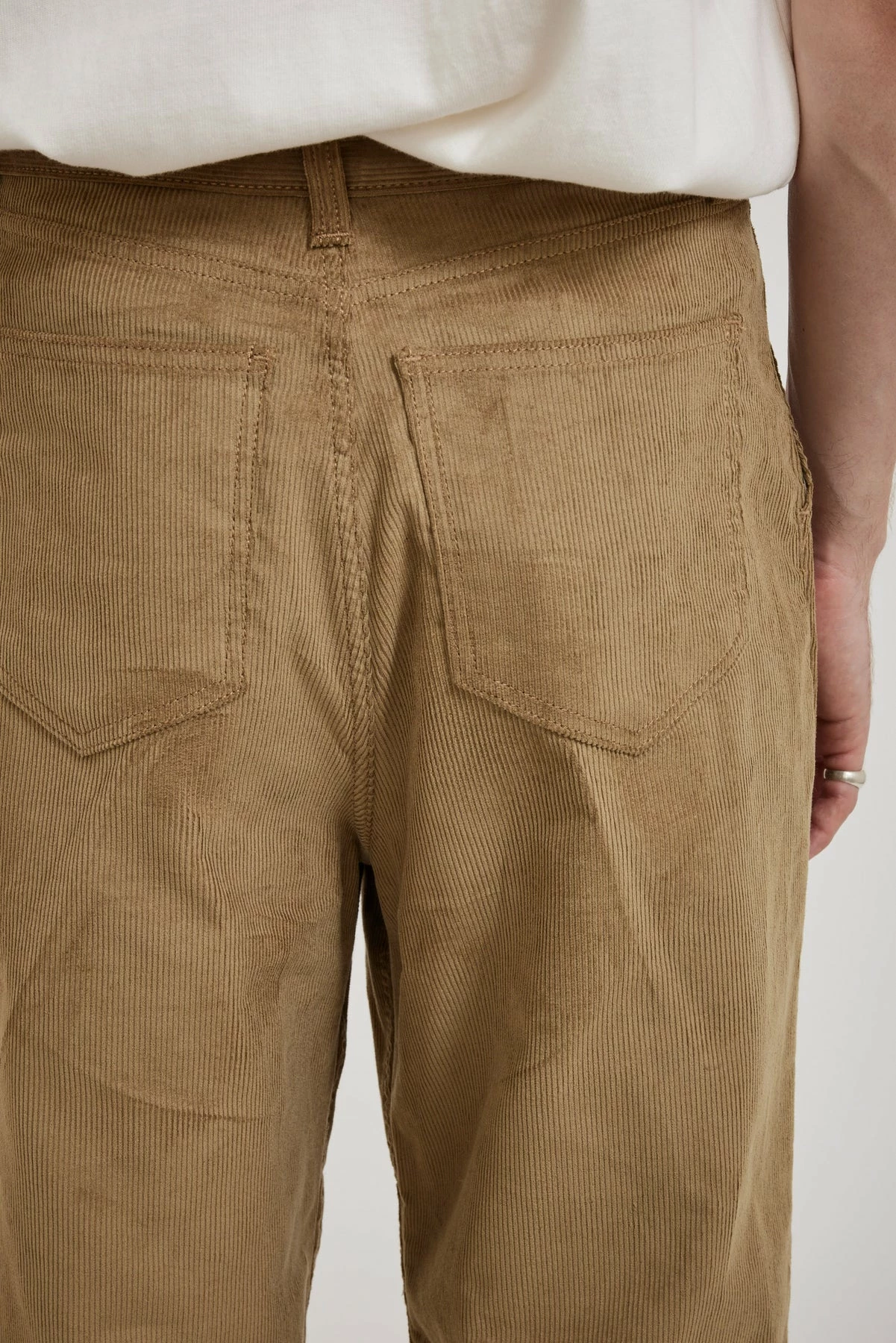 Corduroy Comfort Two Tuck Pants Beige - Image 6