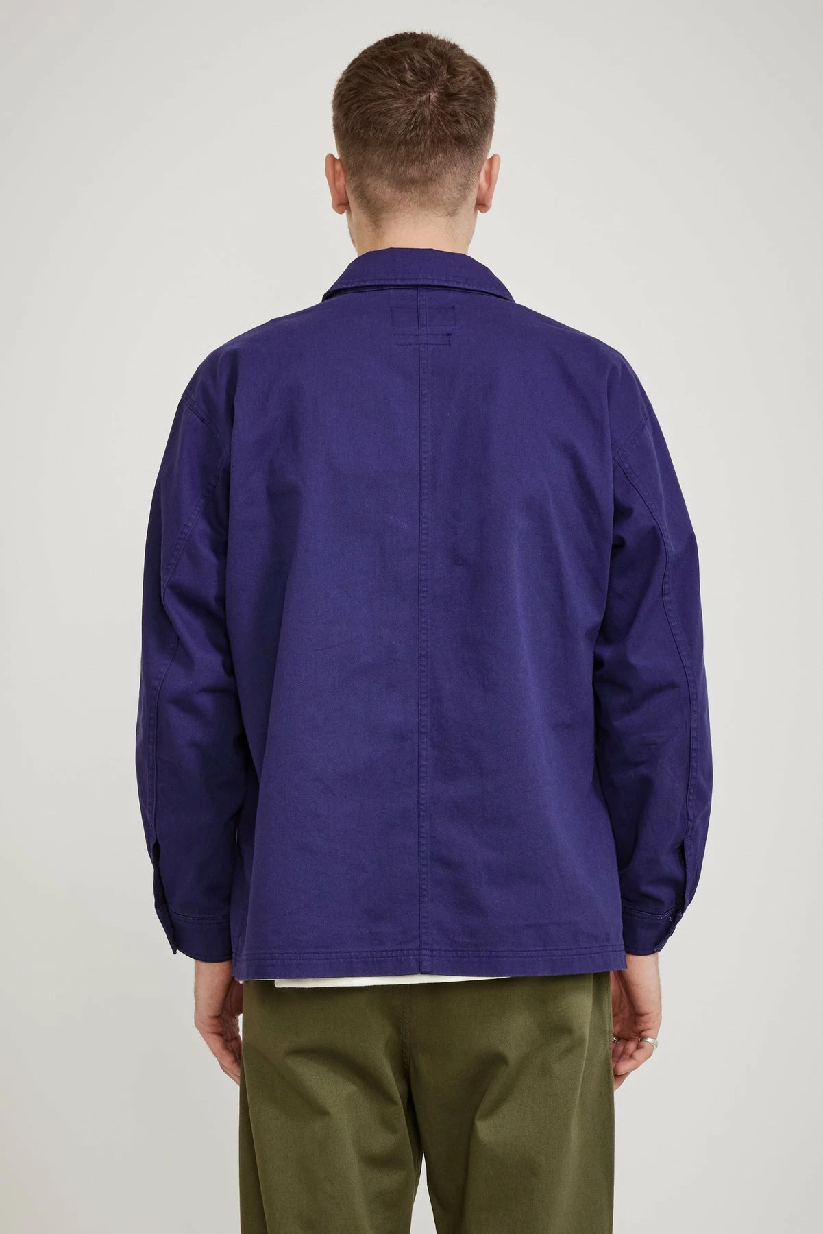French Work Jacket Deep Blue - Image 4
