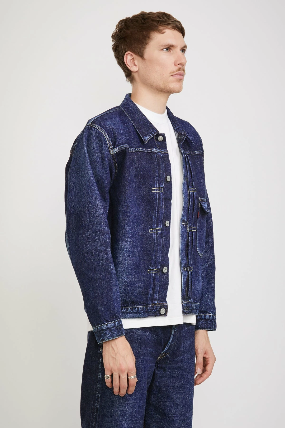 Half Way There Jacket 13.7oz Indigo Blue - Image 3