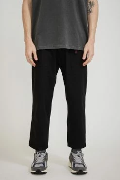 Loose Tapered Pants Black