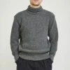 U Boat Roll Neck Sweater Battleship Grey