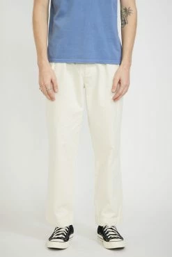 Twill Double Pleat Pant Natural