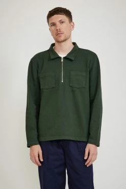 Quarter Zip Shirt Forest
