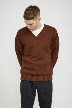 Ivy V-Sweater Brown