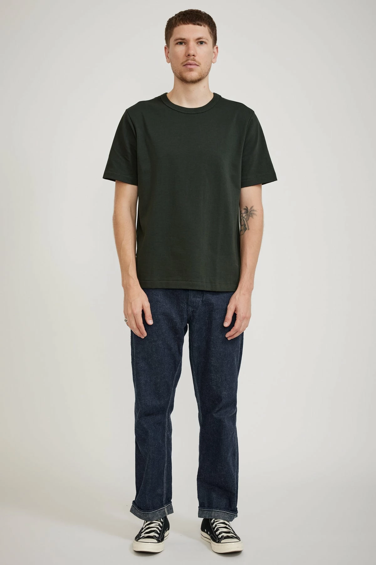 214 Loopwheeled Relaxed Tee Forest - Image 2