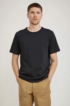 214 Loopwheeled Relaxed Tee Charcoal