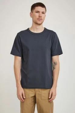 214 Loopwheeled Relaxed Tee Navy