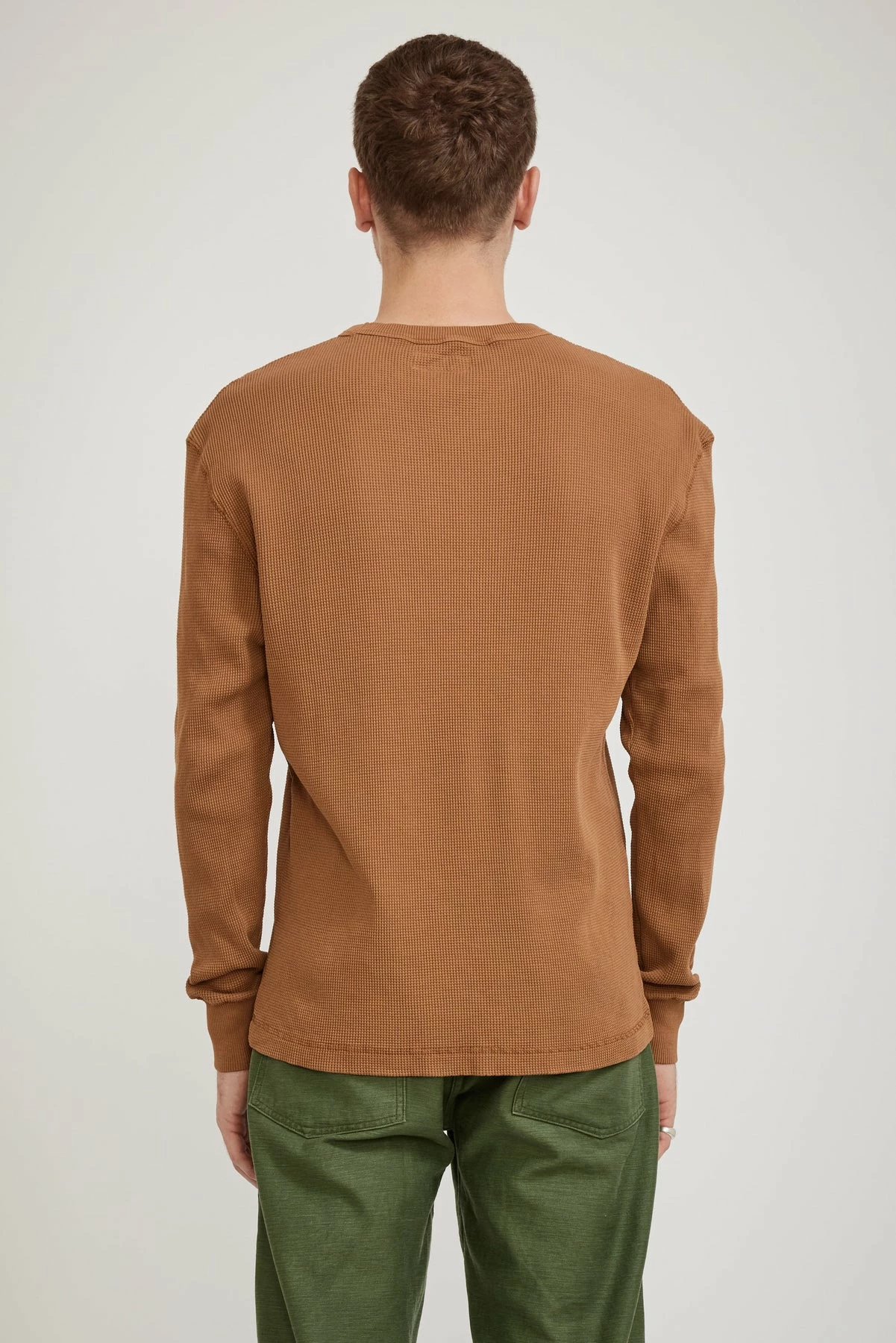 Relaxed L/S Waffle Amber - Image 4