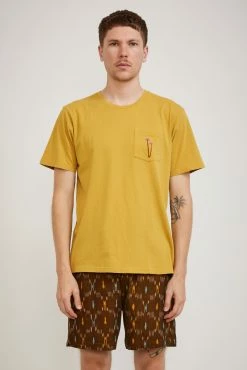 Mushroom Pocket Tee Mustard