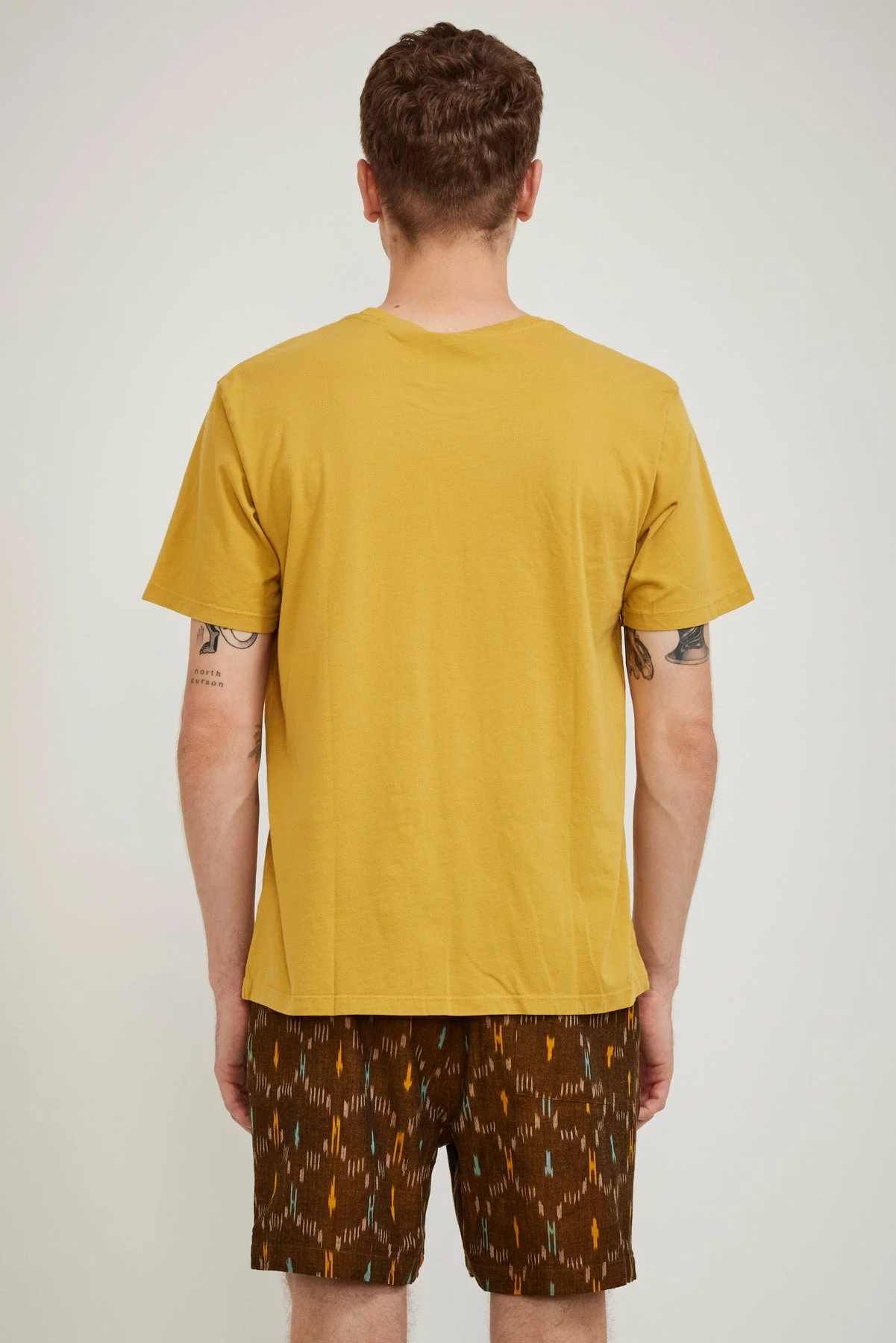 Mushroom Pocket Tee Mustard - Image 4