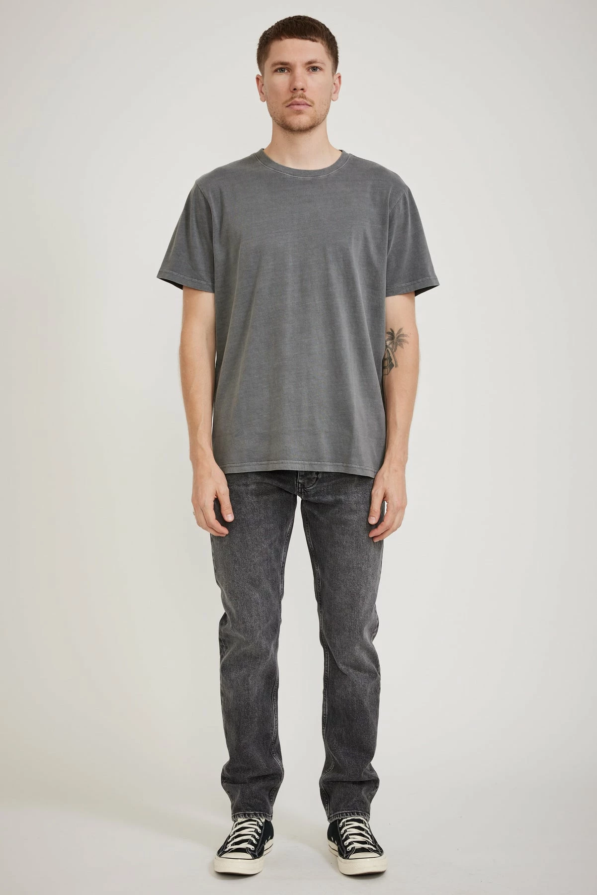 Organic Band Tee Graphite - Image 2