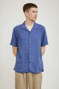 Miyagi S/S Shirt Washed Navy